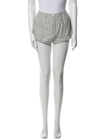 Araks Plaid Print Mini Shorts