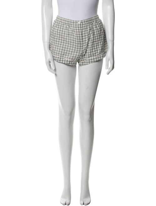 Araks Plaid Print Mini Shorts