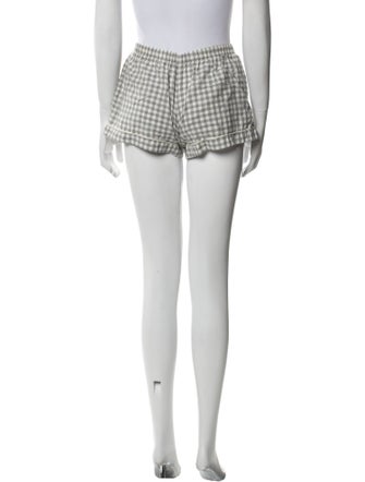 Araks Plaid Print Mini Shorts