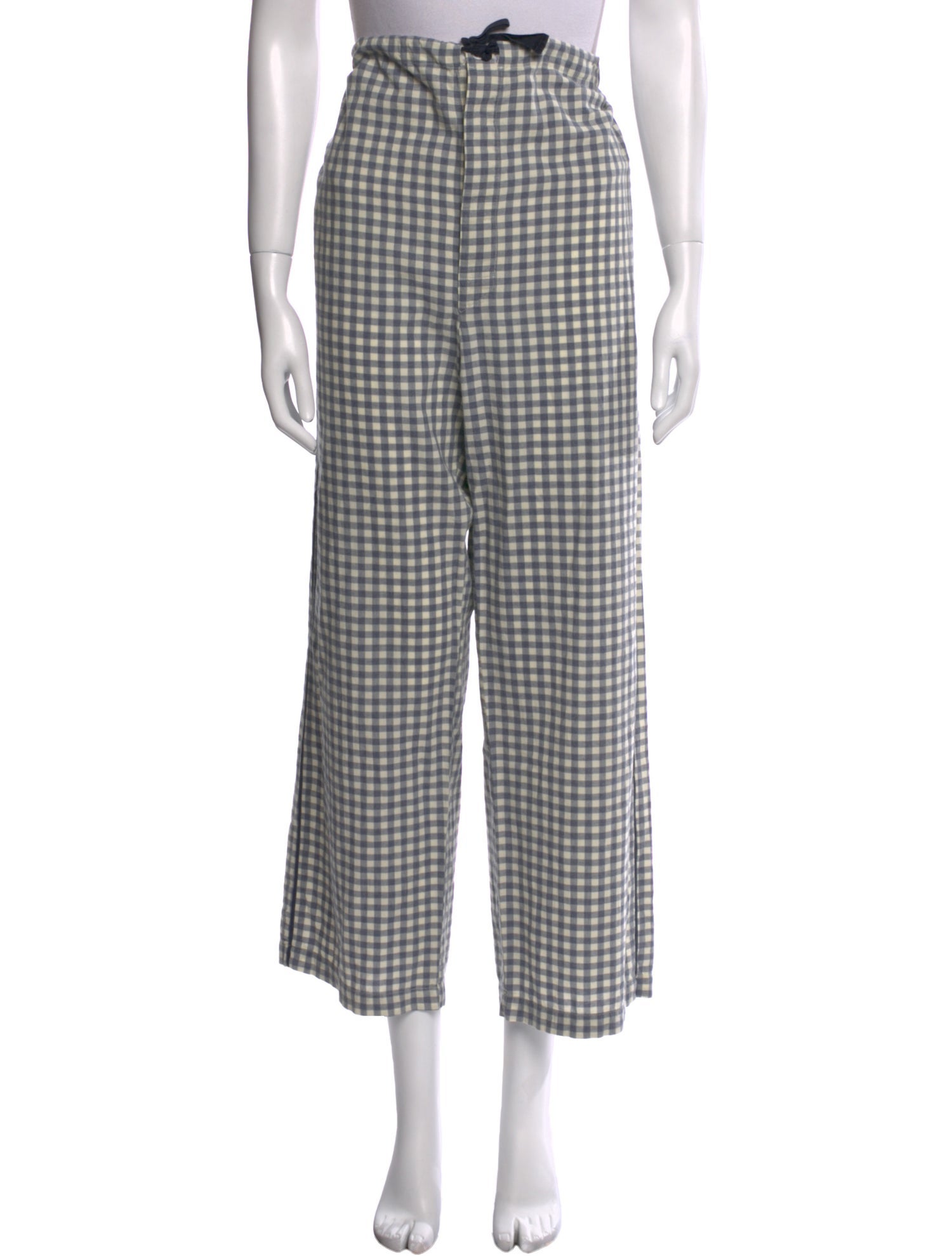 Araks Plaid Print Wide Leg Pants