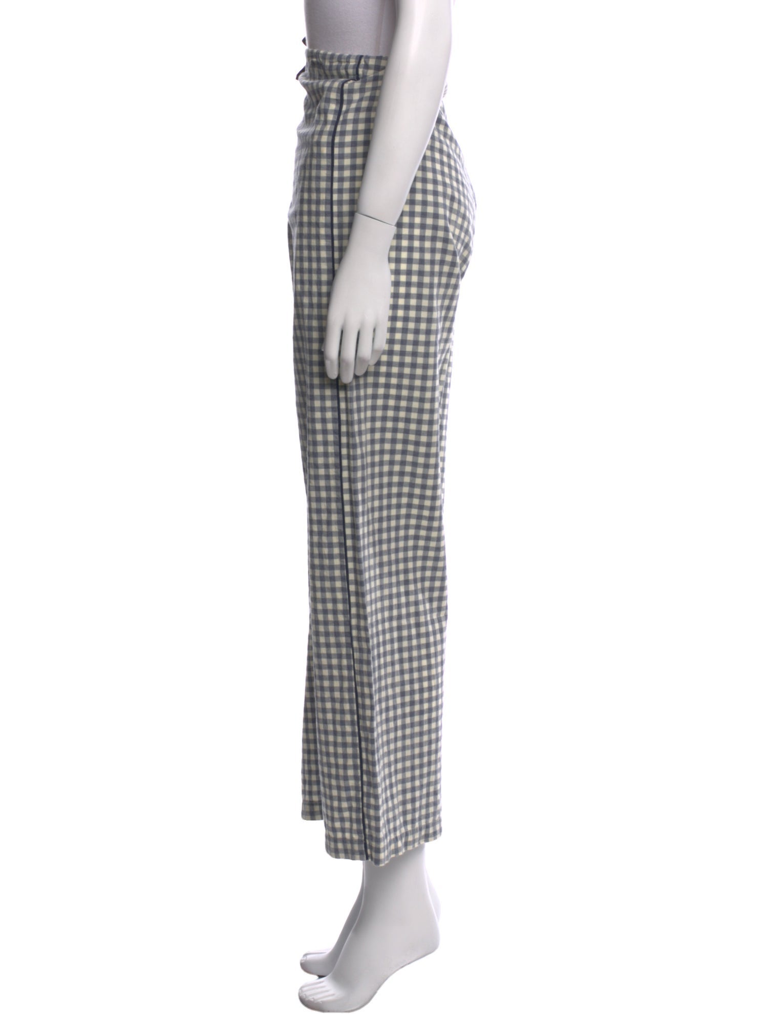 Araks Plaid Print Wide Leg Pants