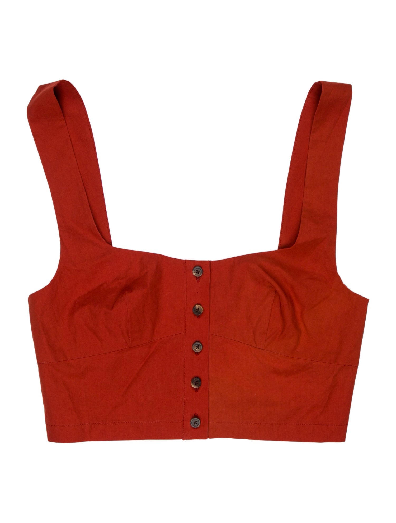 Araks Square Neckline Sleeveless Crop Top