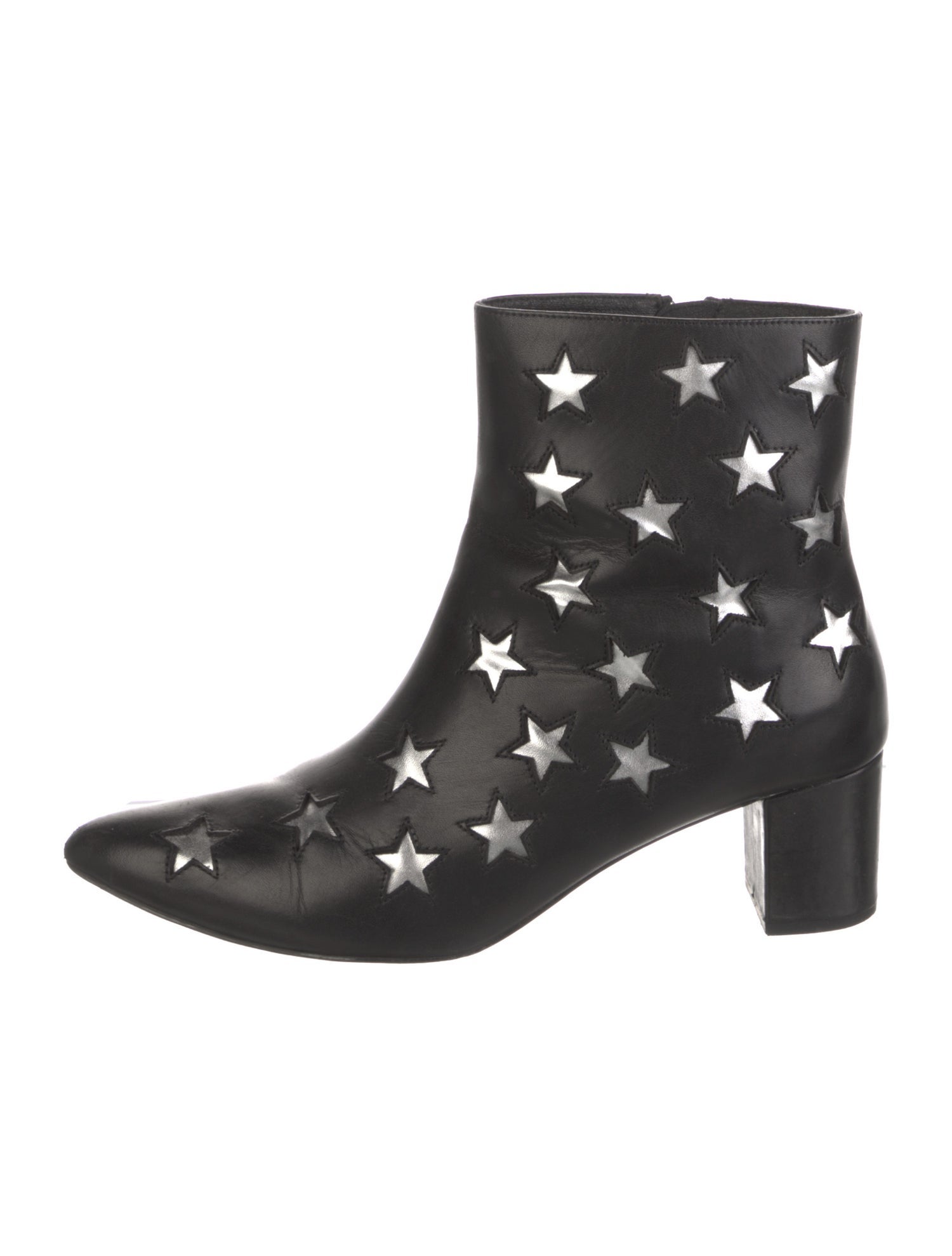 Archive Leather Floral Print Boots