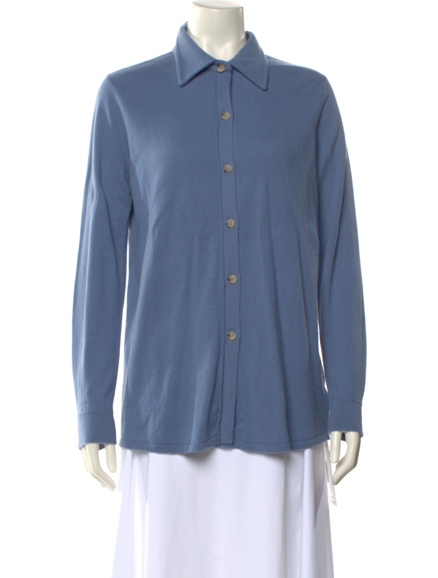 Arch4 Cashmere Long Sleeve Button-Up Top