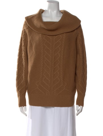 Pre-owned Arch4 Cashmere Cowl Neck Sweater In Brown