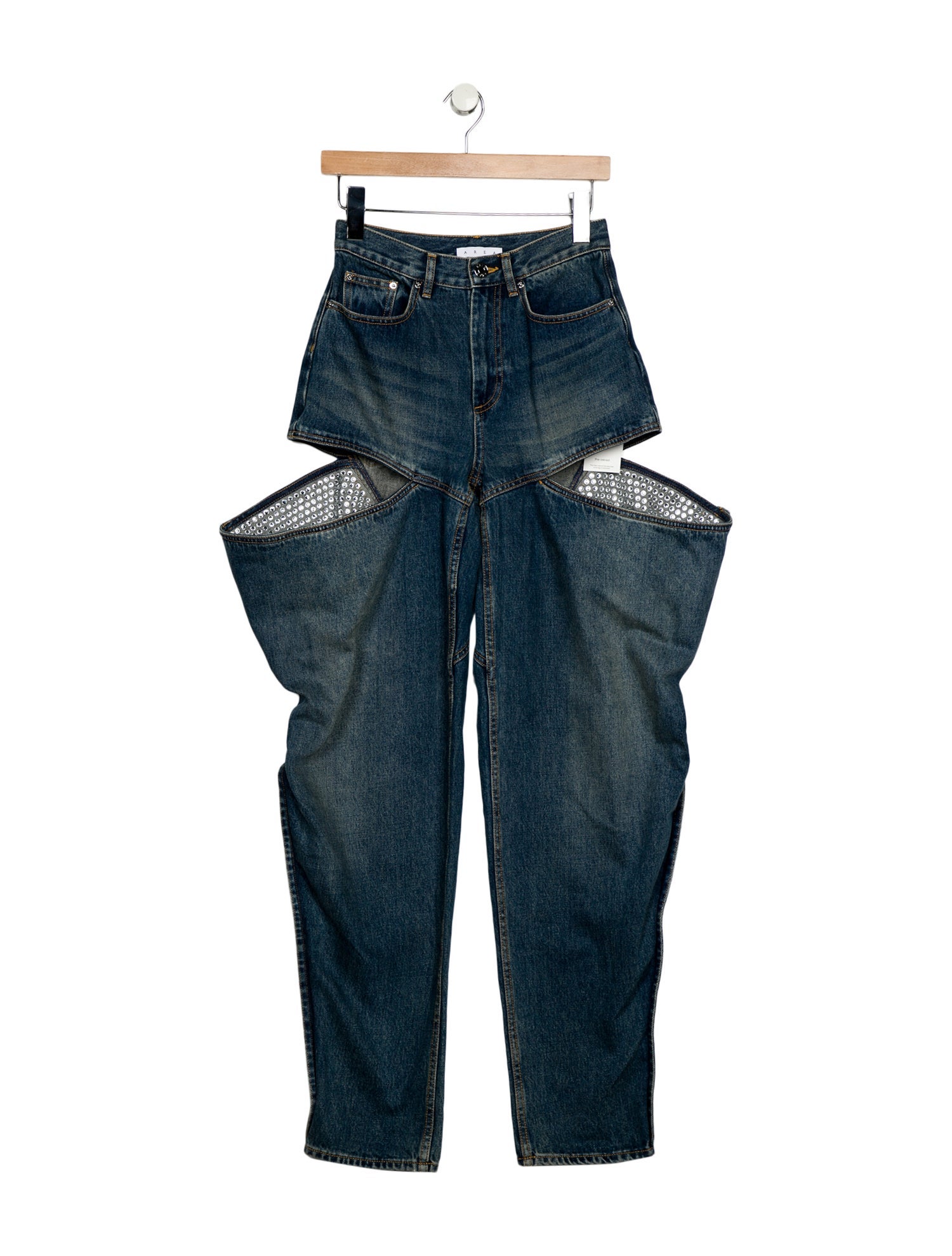 Area Mid-Rise Straight Leg Jeans