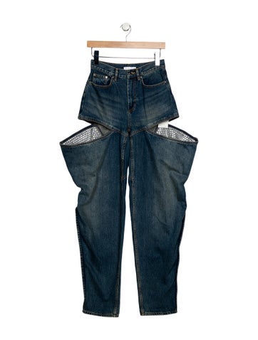 Area Jeans Mid-Rise Straight Leg XS