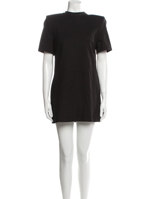 Area Mock Neck Mini Dress