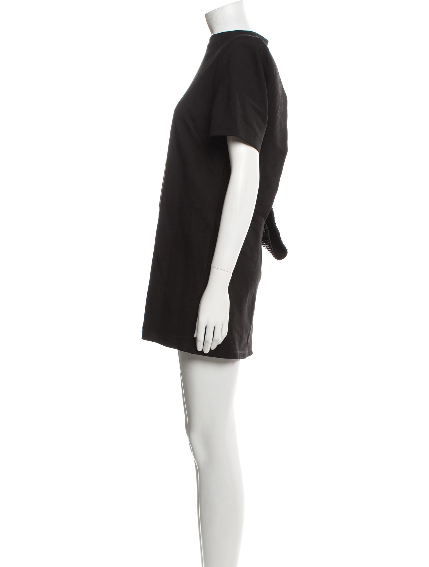 Area Mock Neck Mini Dress