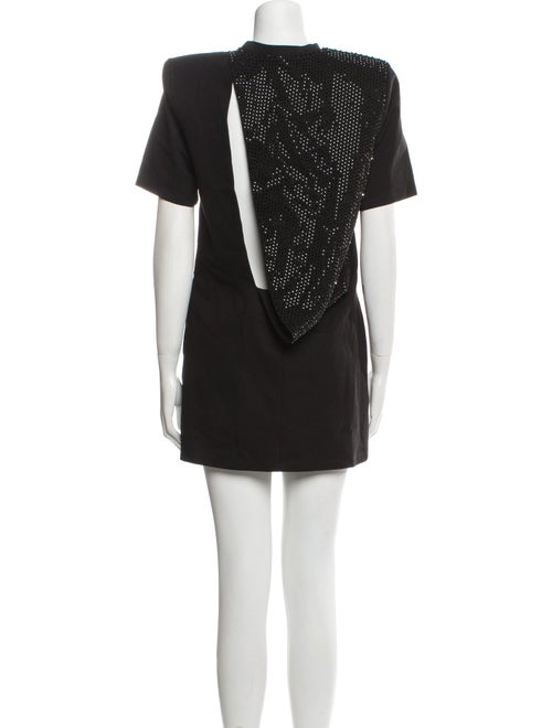 Area Mock Neck Mini Dress