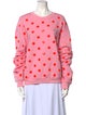 Area Polka Dot Print Crew Neck Sweatshirt