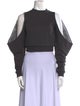 Area Mock Neck Long Sleeve Crop Top