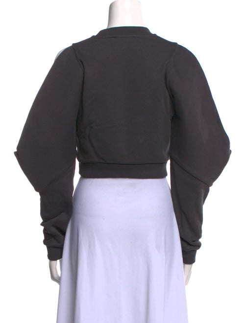 Area Mock Neck Long Sleeve Crop Top