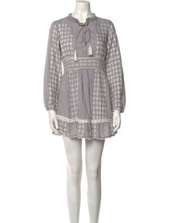 Area Printed Mini Dress