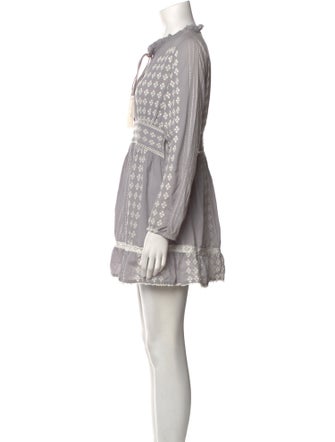 Area Printed Mini Dress