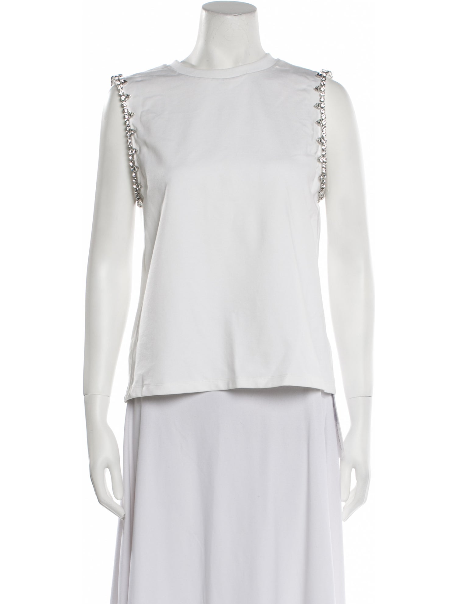 Area Crew Neck Sleeveless Top