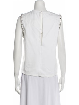 Area Crew Neck Sleeveless Top