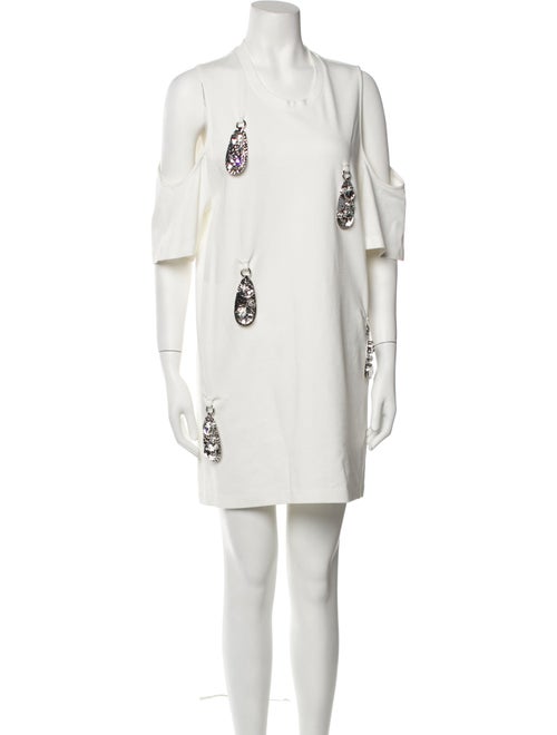 Area Crew Neck Mini Dress