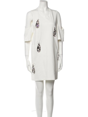 Area Dresses Crew Neck Mini Dress M