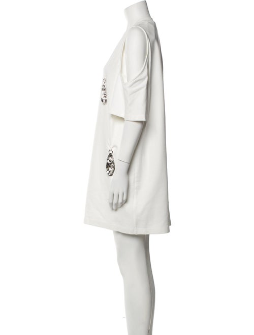 Area Crew Neck Mini Dress