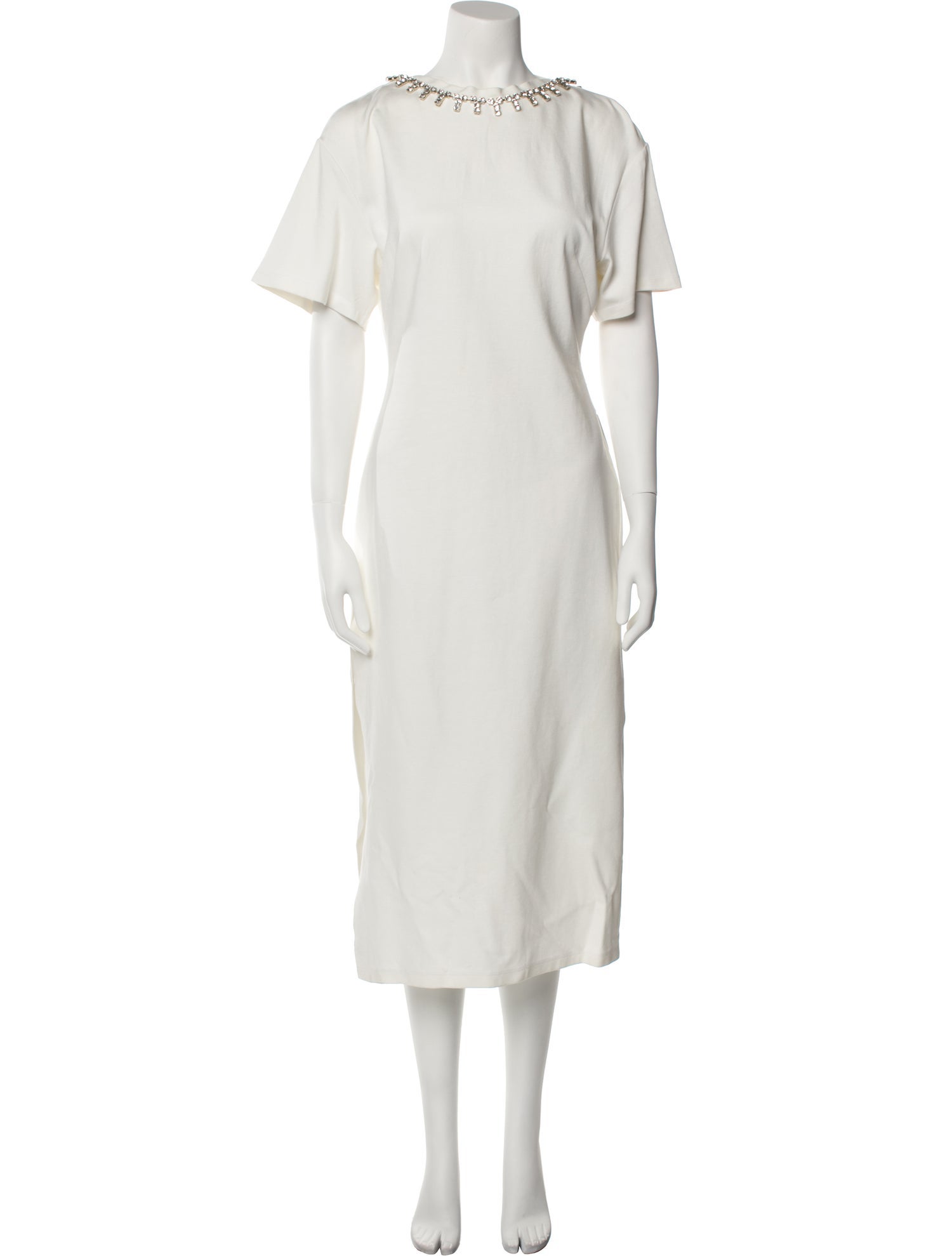 Area Crew Neck Long Dress