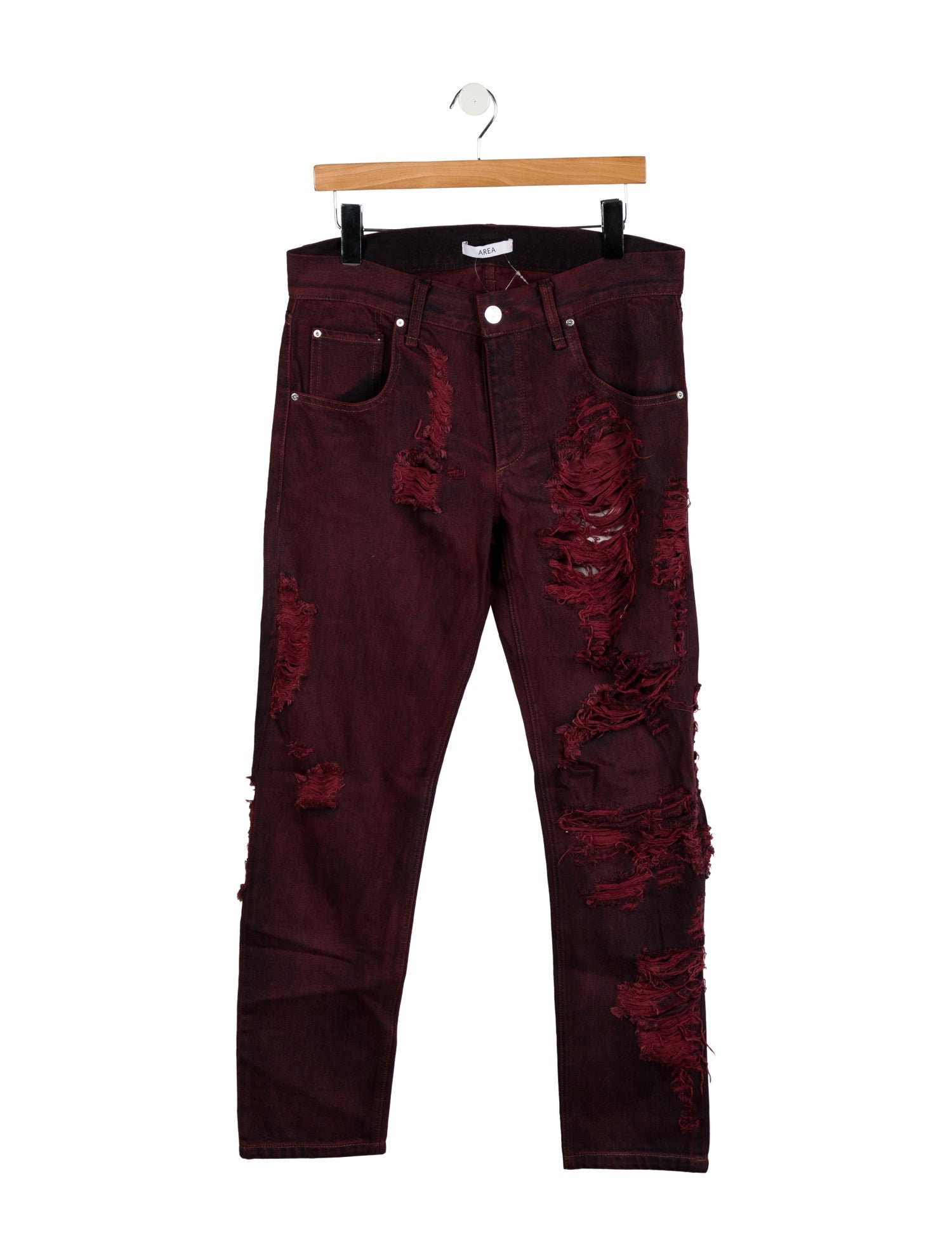 Area Mid-Rise Straight Leg Jeans