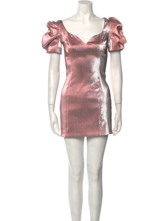 Area V-Neck Mini Dress