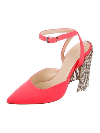 Area Crystal Embellishments Slingback Pumps