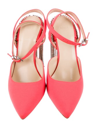 Area Crystal Embellishments Slingback Pumps