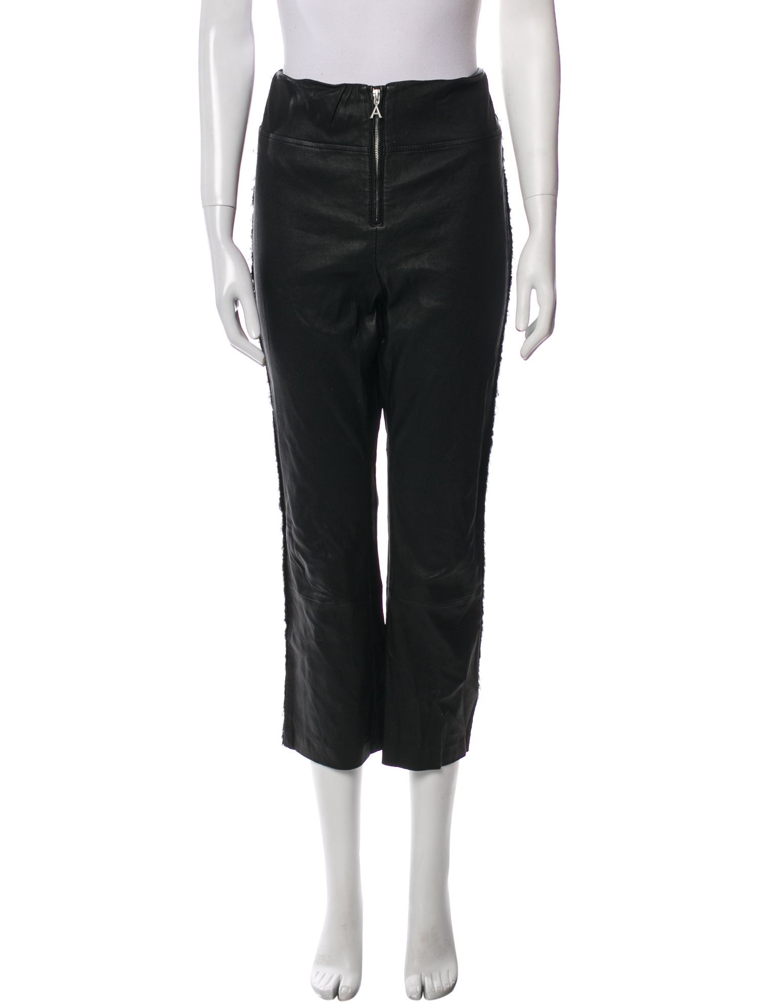Area Lamb Leather Straight Leg Pants