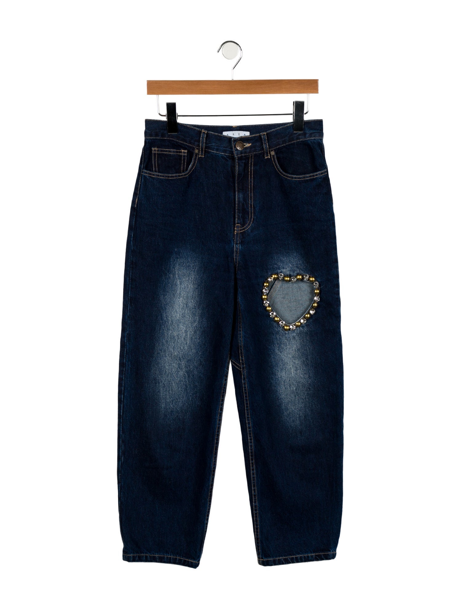Area High-Rise Straight Leg Jeans
