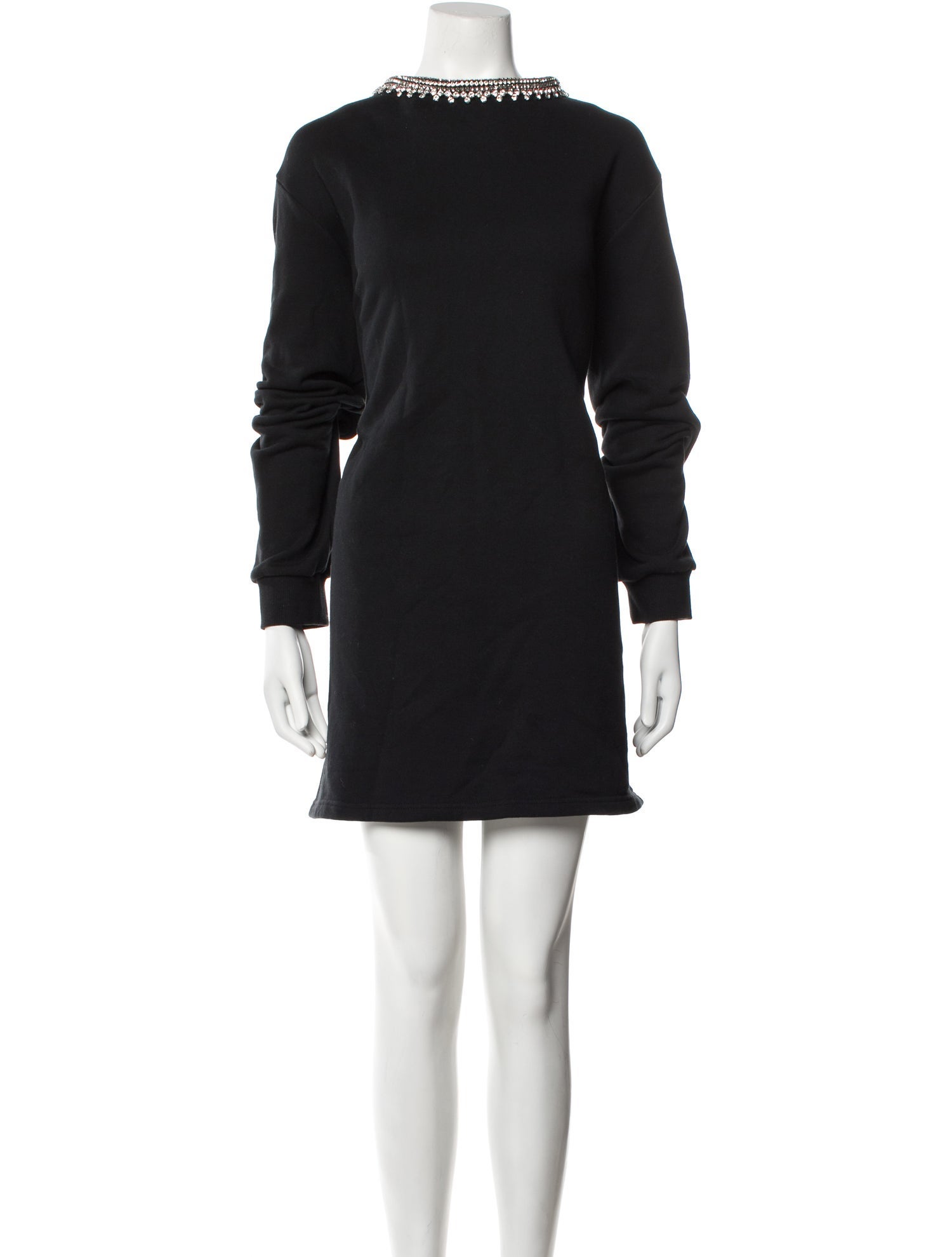 Area Mock Neck Mini Dress