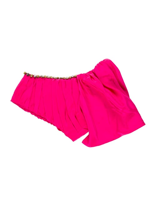 Area One-Shoulder Sleeveless Crop Top