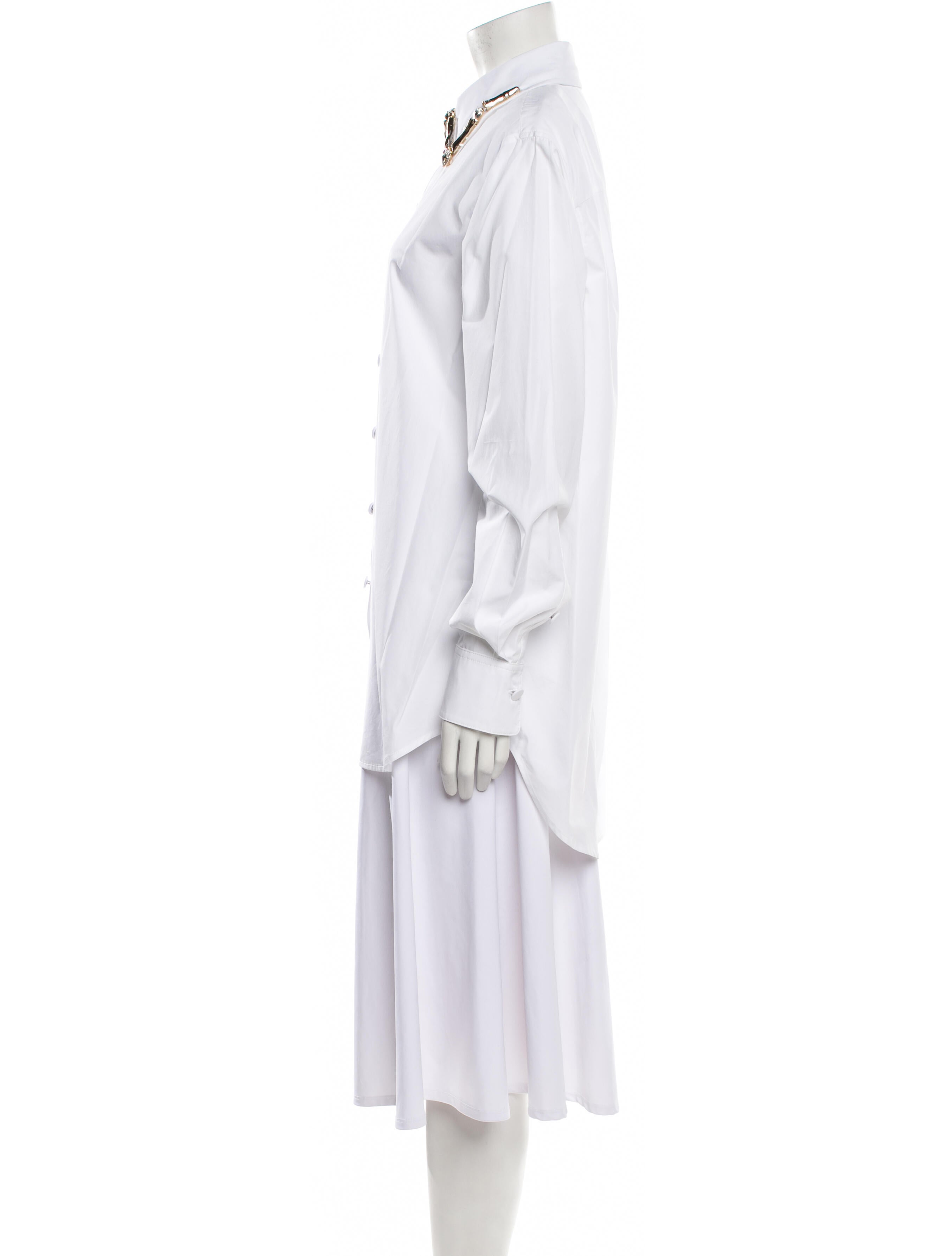 Area Long Sleeve Button-Up Top