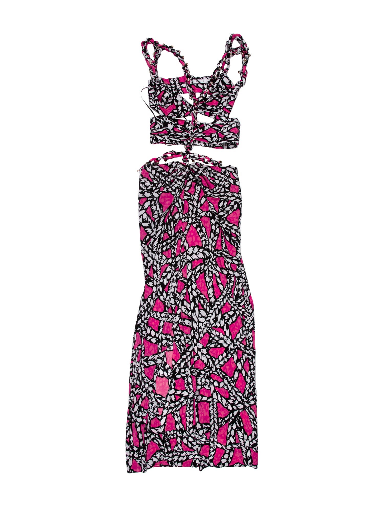 Area Silk Long Dress