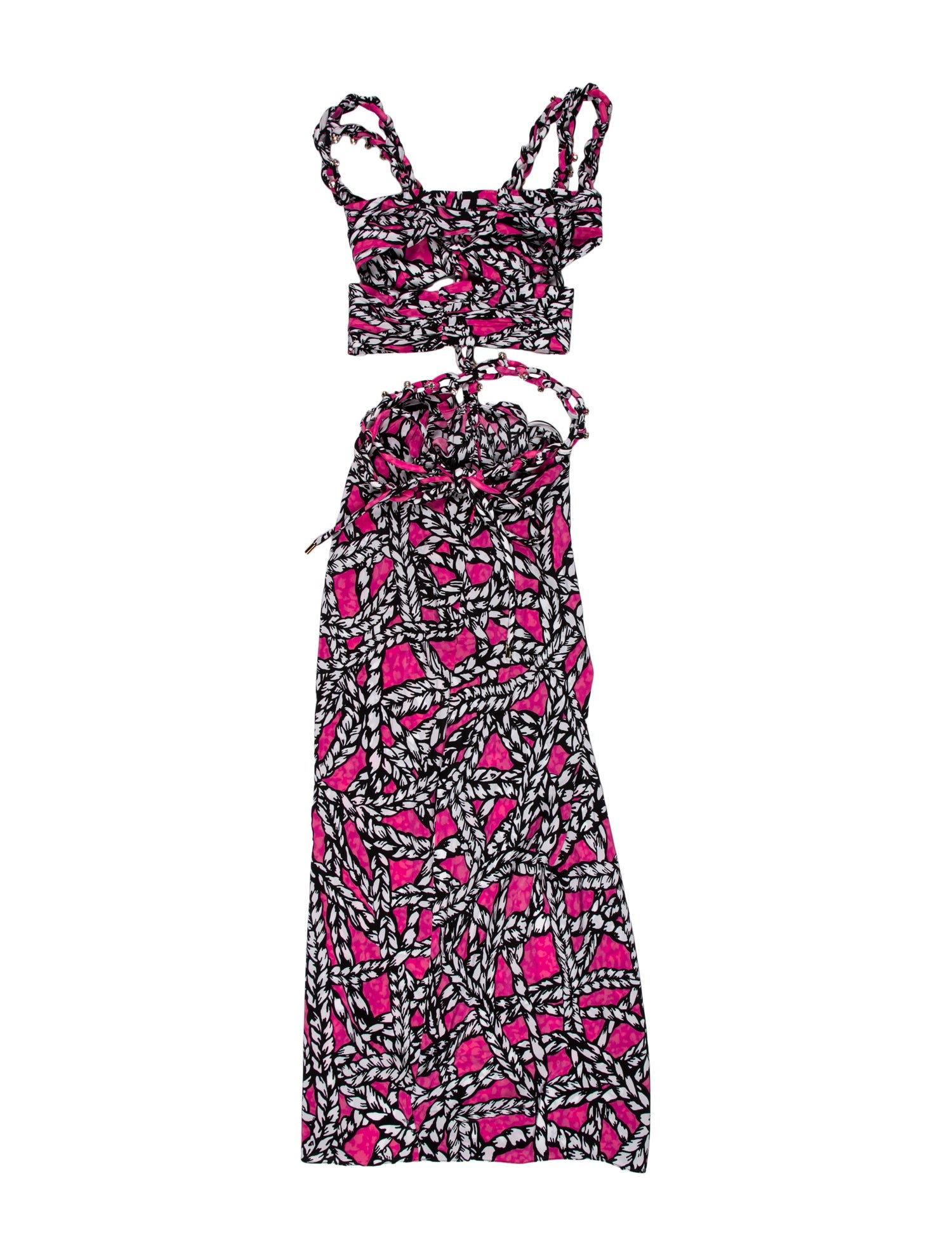 Area Silk Long Dress