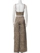 Area Printed Bow Accents Pant Set