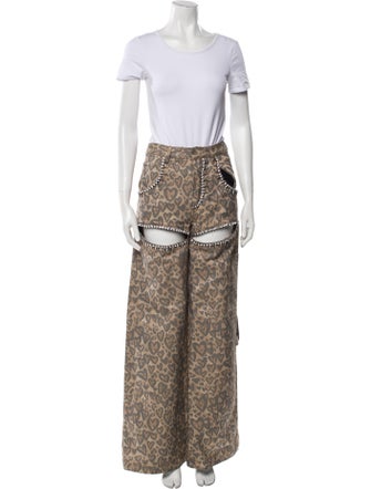 Area Printed Bow Accents Pant Set