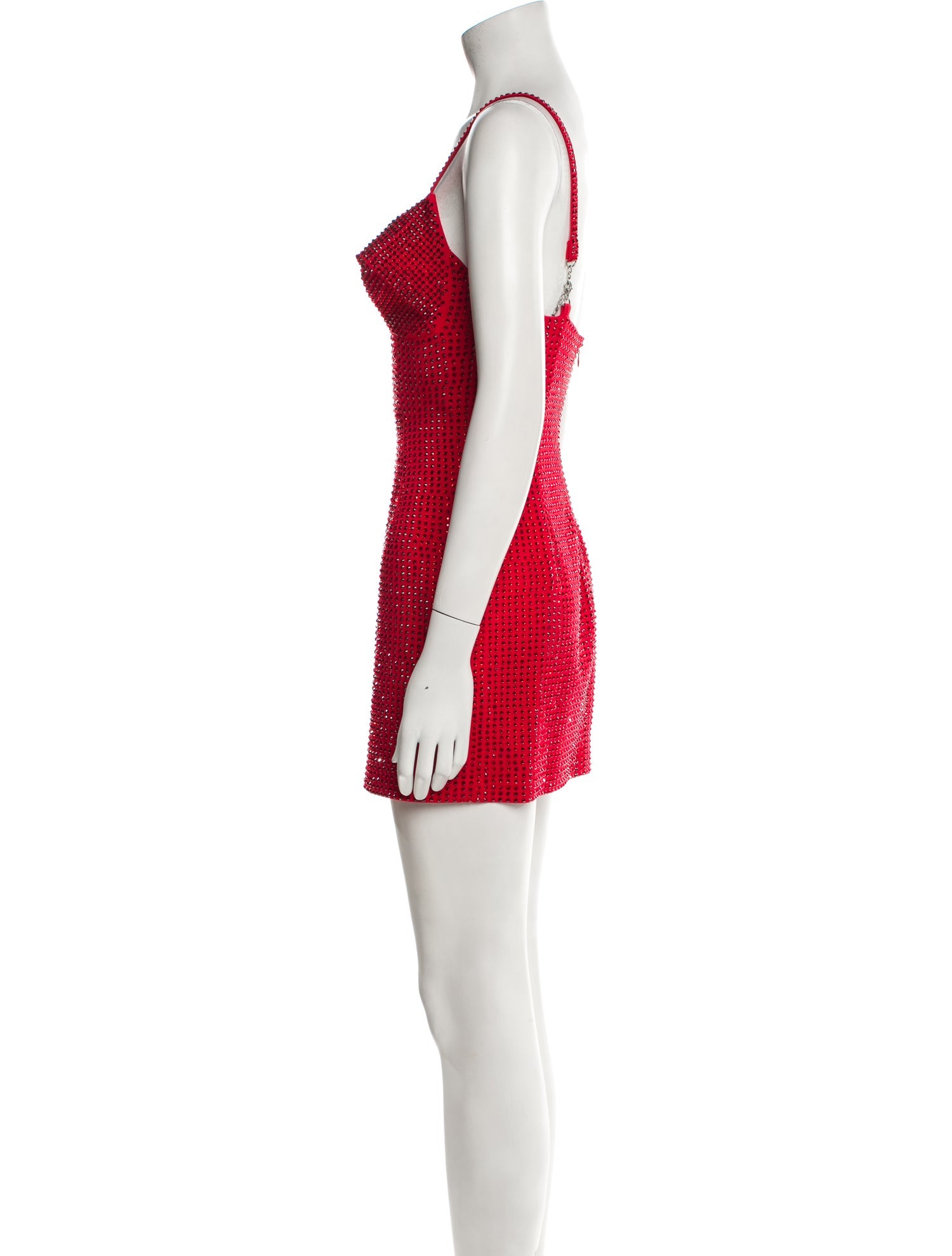 Area V-Neck Mini Dress