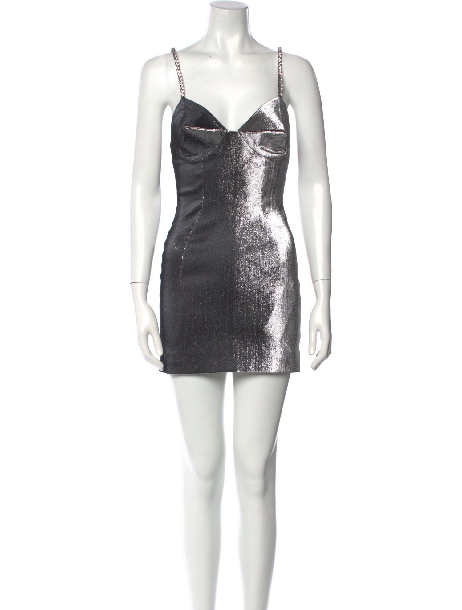 Area V-Neck Mini Dress