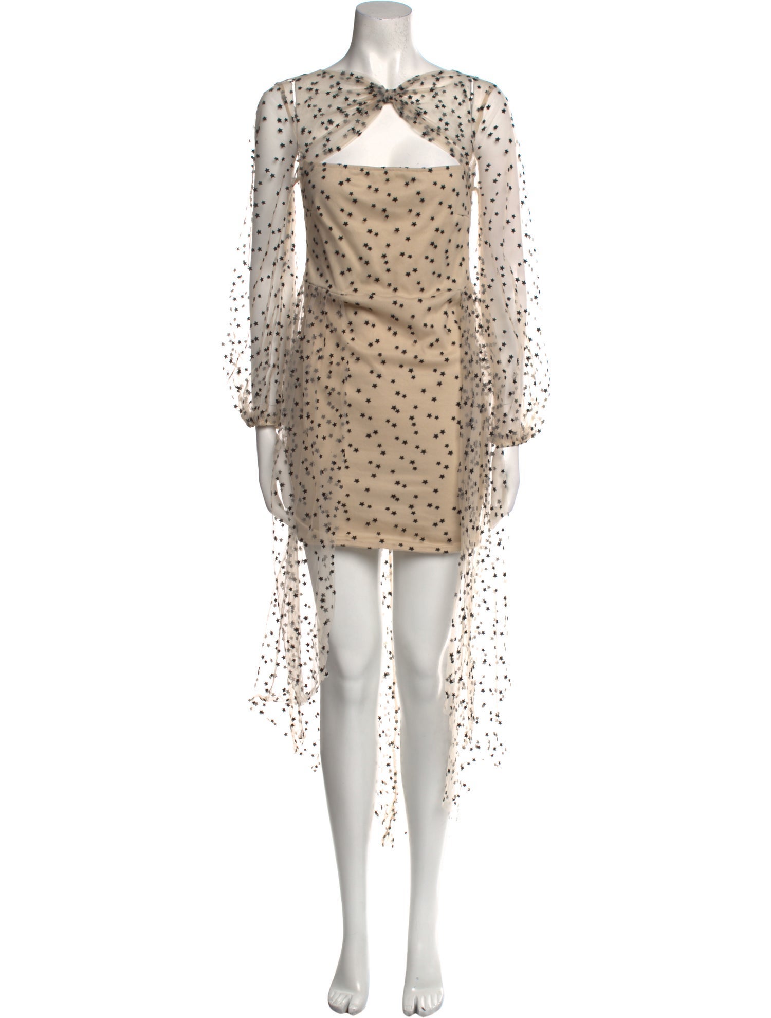 Area V-Neck Mini Dress