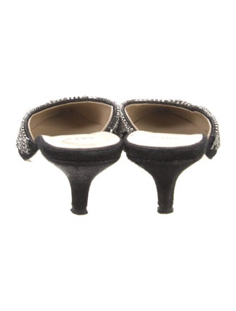 Area Crystal Embellishments Mules