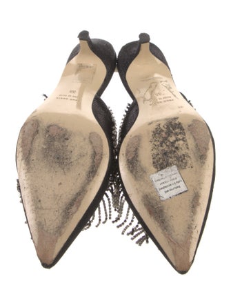 Area Crystal Embellishments Mules