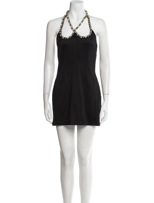 Area Halterneck Mini Dress