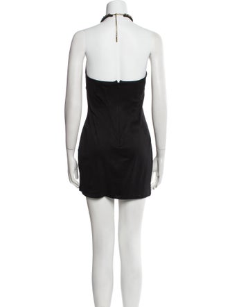 Area Halterneck Mini Dress