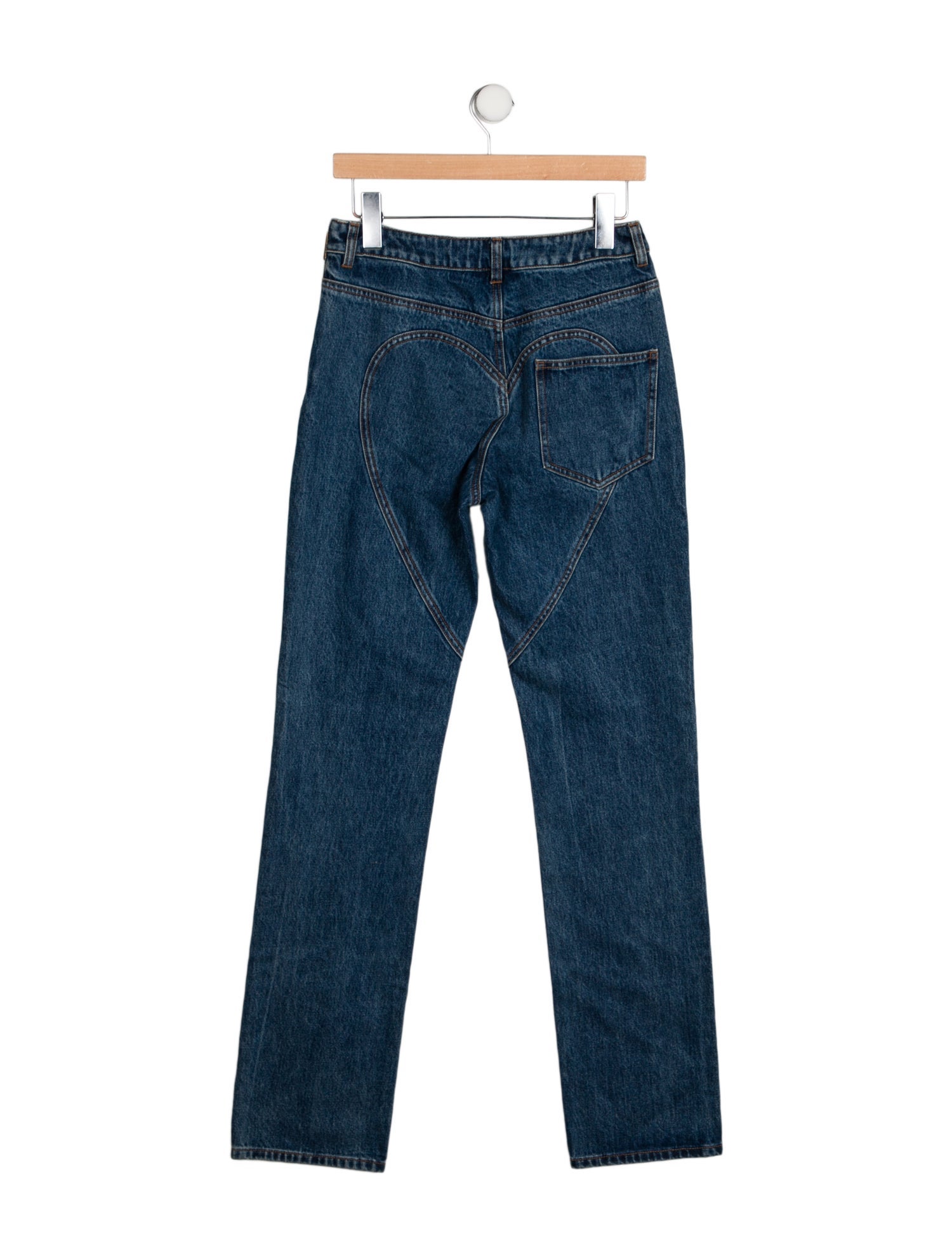 Area Mid-Rise Straight Leg Jeans
