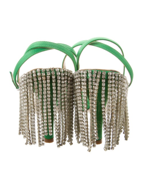 Area Satin Floral Print Slingback Pumps