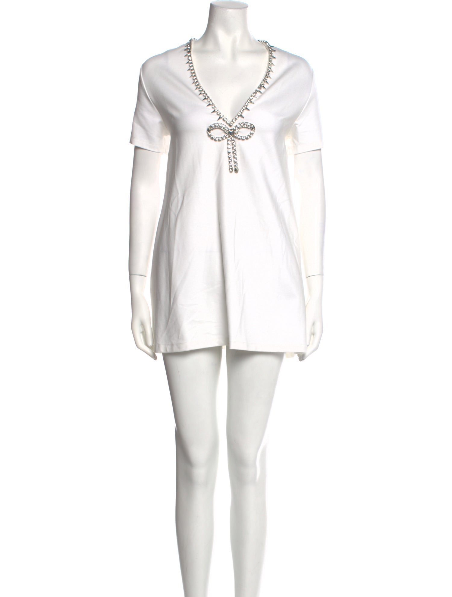 Area V-Neck Mini Dress