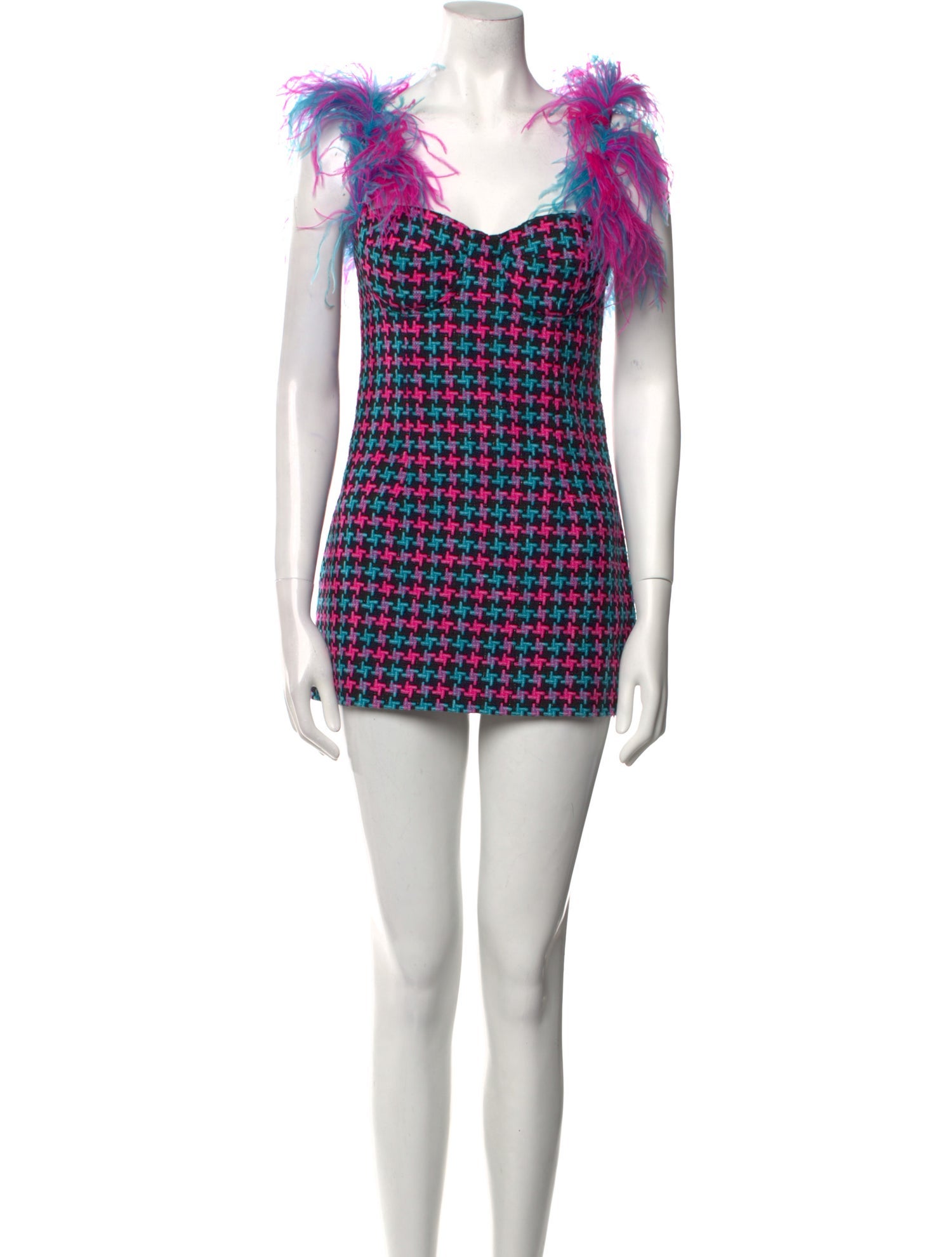 Area Printed Mini Dress