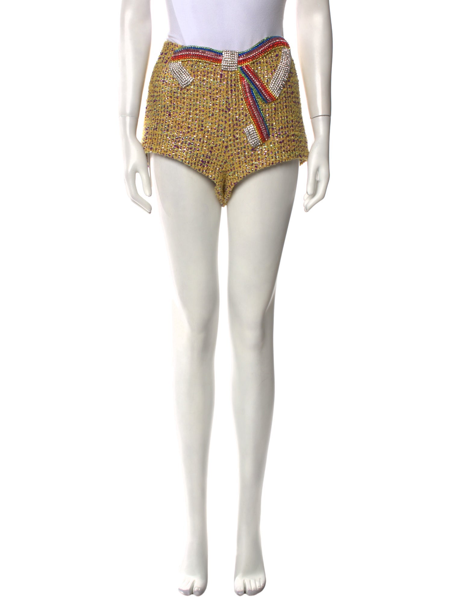 Area Wool Mini Shorts